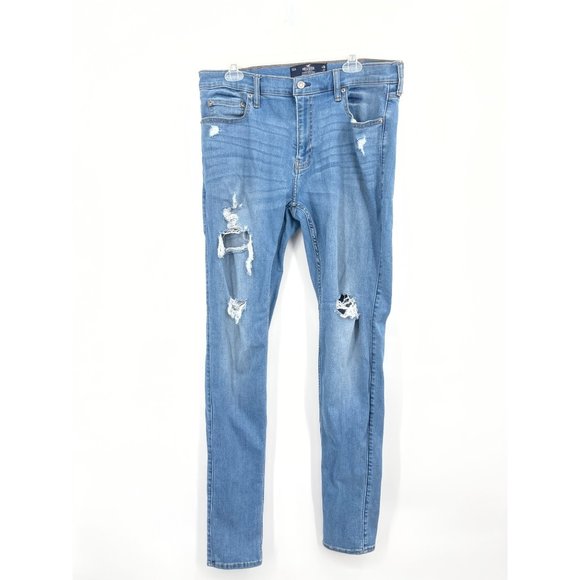 Hollister Other - Hollister Size 36X32 Distressed Stacked Super Skinny Jeans